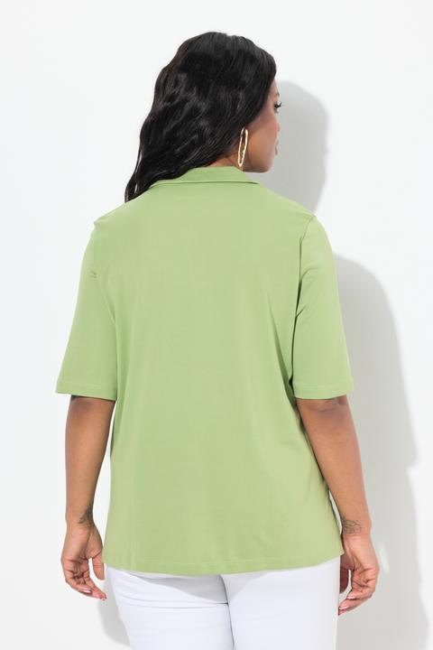 Actual product image Ulla Popken Pima Cotton Short Sleeve Polo (58)