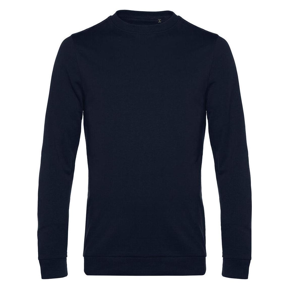 B&C, Unisex, Pullover, Sweatshirt Aus Französischem Terry, Blau, (Xl)