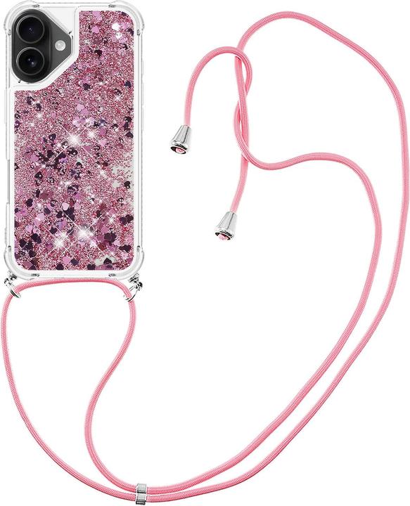 Immagine prodotto Cover-Discount iPhone 17 - Glitzer Hülle mit Kordel (Apple iPhone 17)