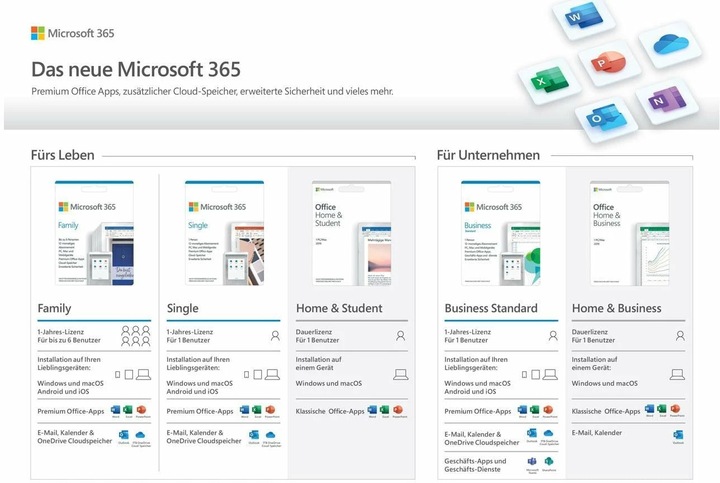 Productafbeelding Microsoft 365 Business Standard (1 Gebruiker, 12 maanden)