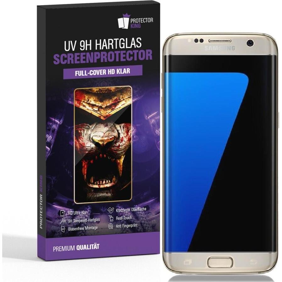 Thumbnail - Protectorking 1x UV Liquid Echtes Tempered 9H Panzerhartglas 3D KLAR (5 Stück, Samsung Galaxy S7 Edge), Smartphone Schut...