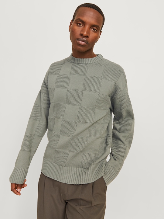 Actual product image Jack & Jones Checked knitted jumper Knitted jumper (XS)