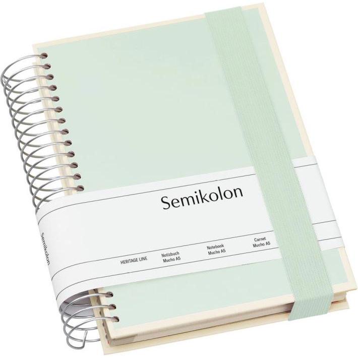 Semikolon, Heft + Block, Mucho (A5, Kariert, Blanko, Kein Einband)