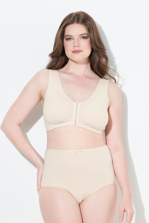 Actual product image Ulla Popken Front-fastened cotton bustier (Single pack, 100 D)
