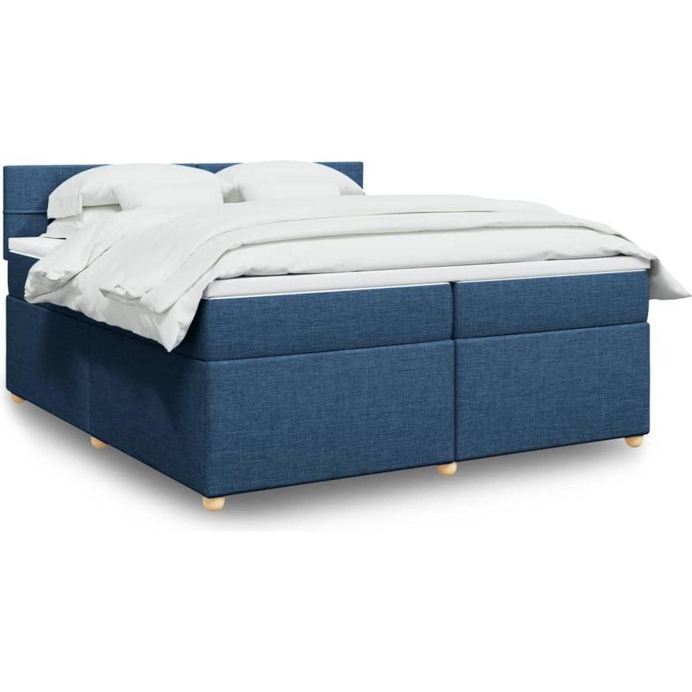 VidaXL, Bett, Bo x springbett mit Matratze 200 x 200 cm Stoff (200 x 200 cm)