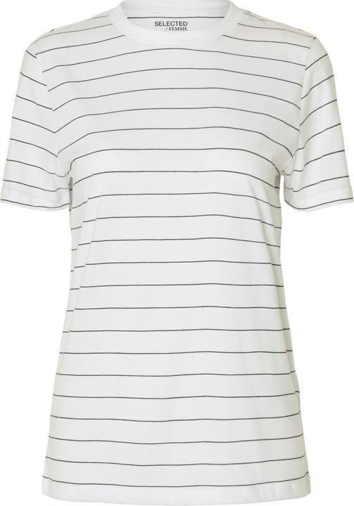 Image du produit Selected Femme T-shirt en coton rayé (XS)