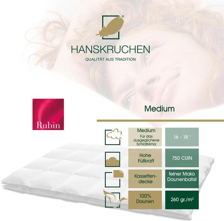 Actual product image Hanskruchen Rubin (1.42 g, 240 x 220 cm)