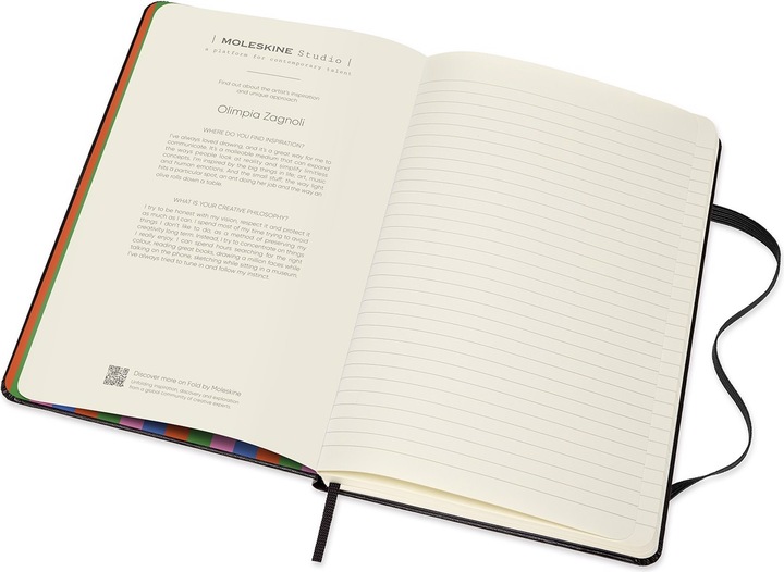 Actual product image Moleskine Olimpia Zagnoli (13 x 21 cm, Plain, Hardcover)