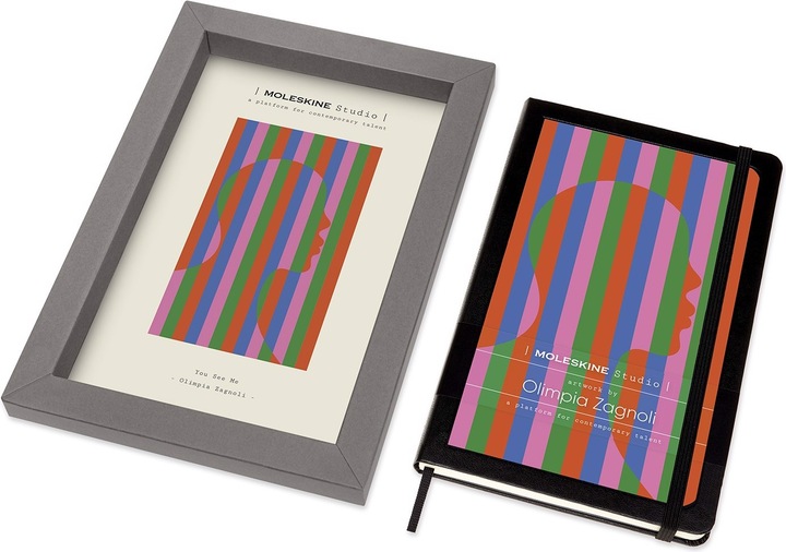 Actual product image Moleskine Olimpia Zagnoli (13 x 21 cm, Plain, Hardcover)