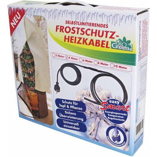 Bio Green, Protezione invernali per piante + Pellicola da giardino, Cavo riscaldante antigelo