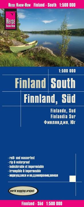 Actual product image Map Finland, South 1:500.000 500000