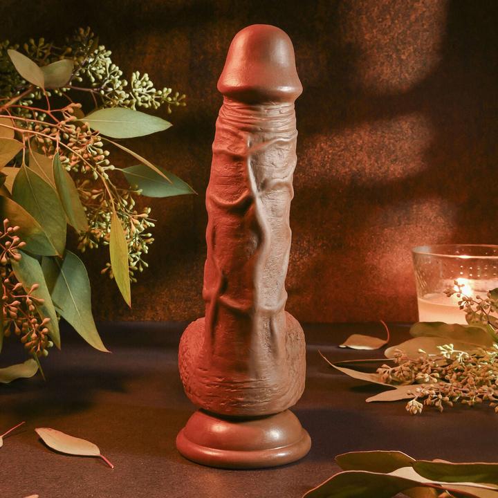 Actual product image Evolved REALISTIC DILDO, DARK 20.3 cm