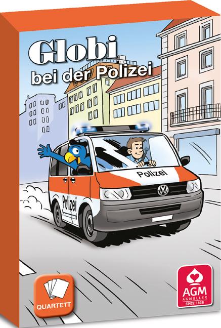 Produktbild AGM Globi bei der Polizei Quartett (Deutsch, 3 - 6 Spieler)