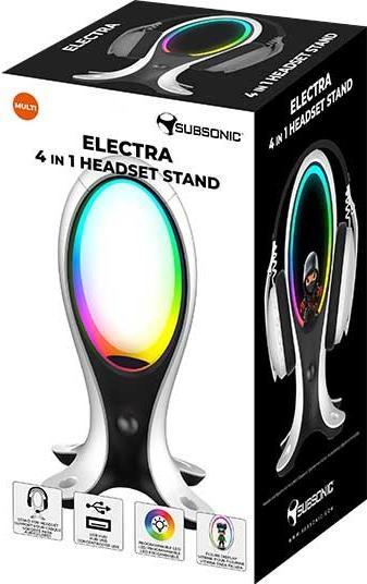 Produktbild Subsonic Headset Ständer mit USB Anschlüssen und LED