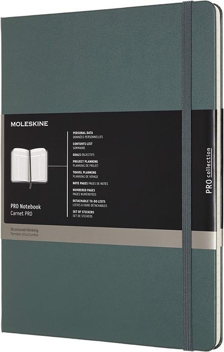 Actual product image Moleskine Professional notebook (19 x 25 cm, Lined, Hardcover)