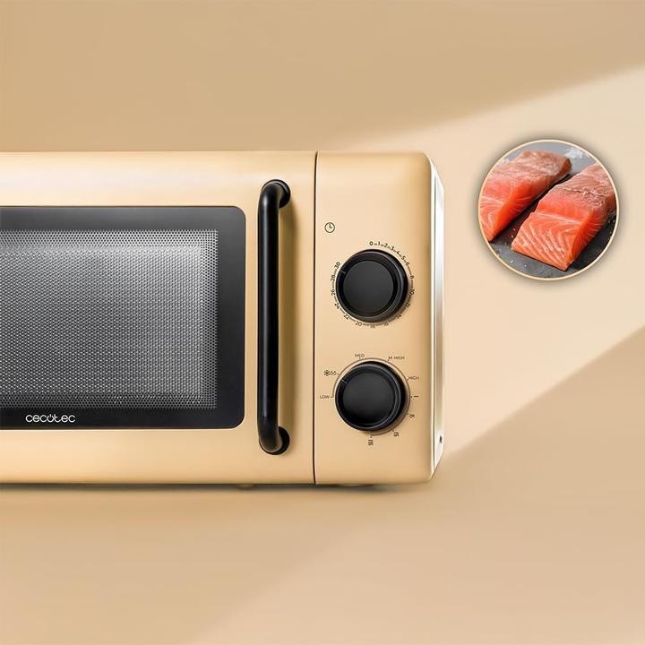 Produktbild Cecotec Mechanische Mikrowelle mit Grillfunktion, 6 Leistungsstufen, Timer und Innenbeleuchtung (20 l)