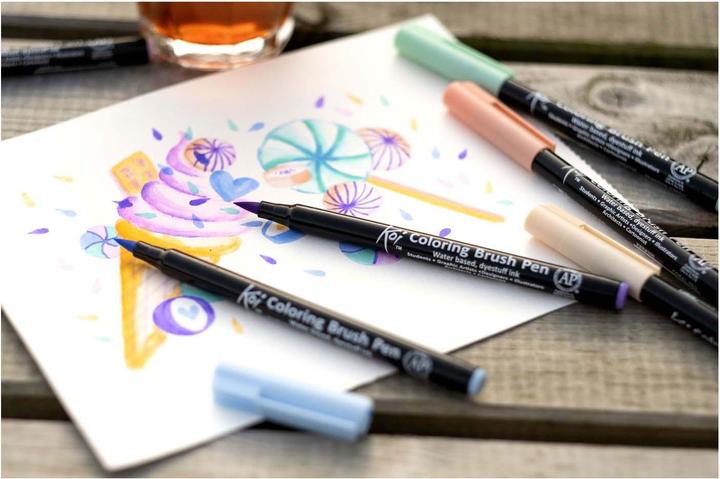 Produktbild Sakura Koi Coloring Brush Pen set Sweets | 6 colours (Mehrfarbig, 6 x)