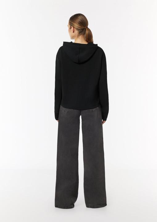 Image du produit Comma Sweatshirt Kapuzen-Sweatshirt mit Satin-Details (36)