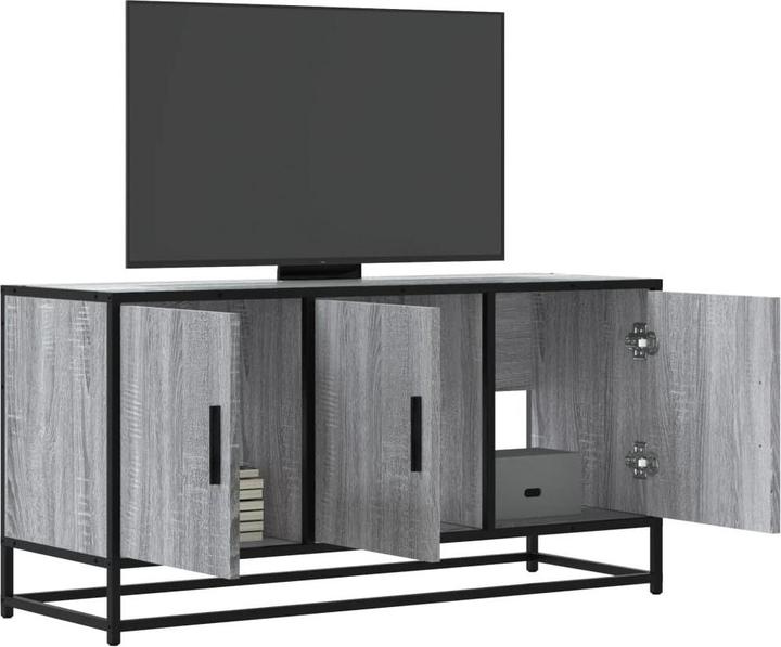Actual product image VidaXL TV cabinet Lowboard TV cabinet TV table Grey Sonoma wood-based material (100 x 35 x 50 cm)