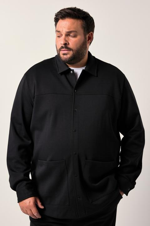 Produktbild Men+ Jersey-Overshirt FLEXLASTIC®, Langarm, Hemd, Kentkragen (5XL)