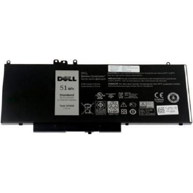 Dell 451-Bbll (4 Zellen, 6892 mAh), Notebook Akku, Schwarz