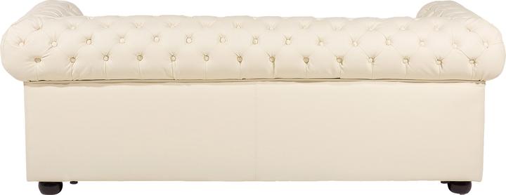 Produktbild Beliani Sofa Set Leder creme 4-Sitzer CHESTERFIELD