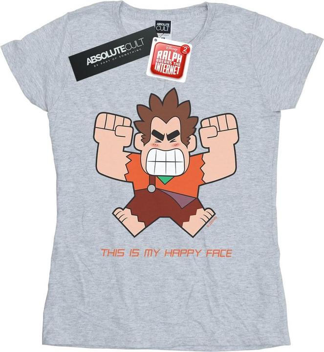 Image du produit Disney - T-shirt WRECK IT RALPH HAPPY FACE - Femme (S)