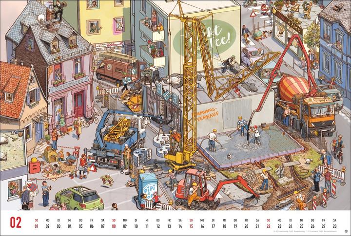 Immagine prodotto Göbel & Knorr Wimmelbilder Edition Kalender 2026 (58 x 39 cm)