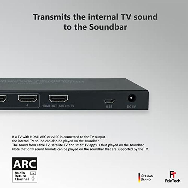 Produktbild FeinTech HDMI eARC Pass Switch 4x1