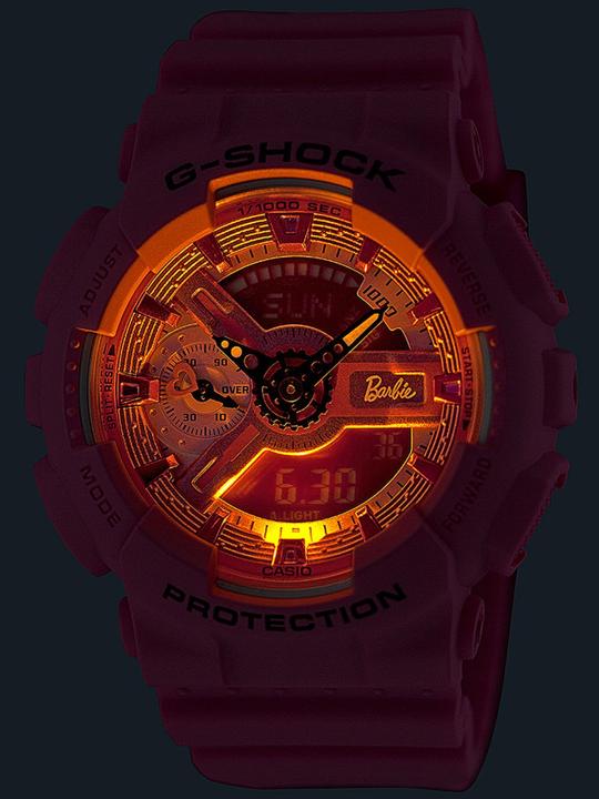 Actual product image Casio GMA-S110BE-4AER Damenuhr G-Shock x Barbie 46mm 20ATM (49 mm)