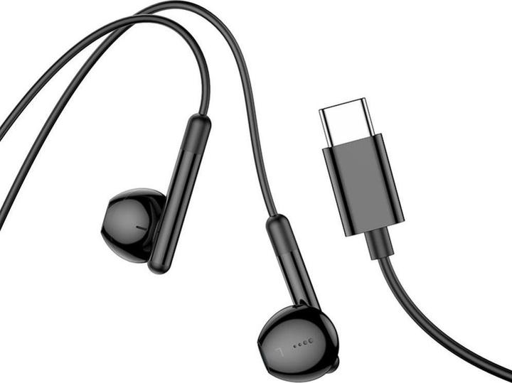 Image du produit Hoco Wired headphones wire earphones Type C with microphone M93 black (Filaire)