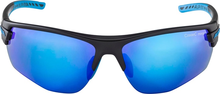 Produktbild ALPINA SPORTS Tri-Scray 2.0 HR (Black Matt, Cyan, Ceramic mirror blue)