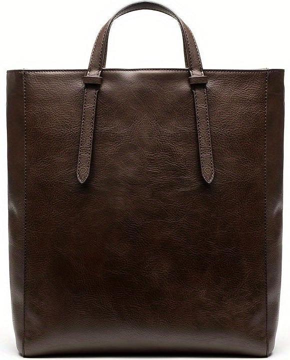 Image du produit Only-Bags.Store Rétro PU cuir fourre-tout sac à dos, sac à main d'épaule minimaliste, simple polyvalent