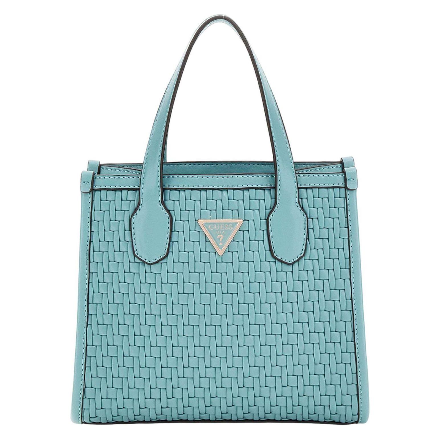 Guess, Damen, Handtasche, Silvana 2 Compartment Mini Tote, Türkis