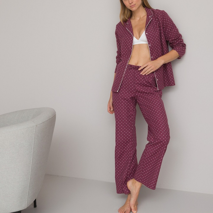 Image du produit La Redoute Collections Getupfter Pyjama aus Baumwoll-Plüsch (38)