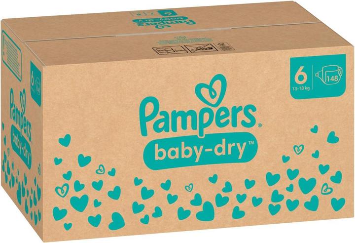 Produktbild Pampers Baby-Dry (Gr. 6, Monatsbox, 148 Stück)