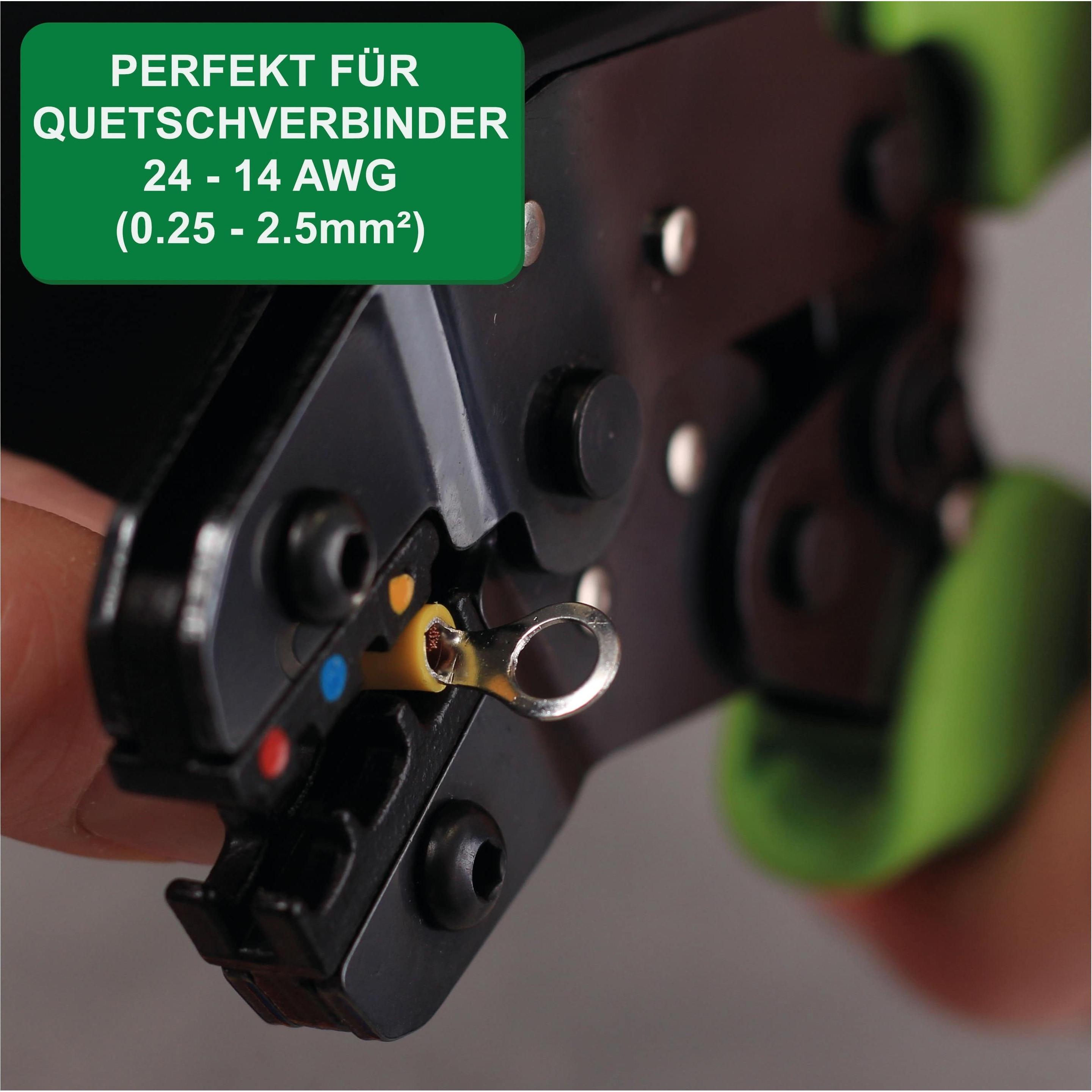 Thumbnail - Quadrios, Zange, 22T013 22T013 Crimpzange Aderendhülsen 0.25 bis 2.5 mm²