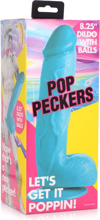 Produktbild Pop Peckers Poppin Dildo 20 cm - Blue