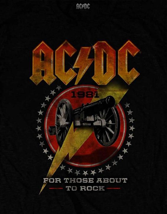 Actual product image AC/DC For Those About To Rock '81 TShirt (XL)