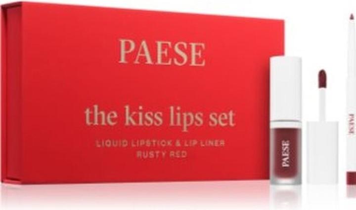 Produktbild Paese The Kiss Lips Set Rusty Red 3 Ml - Ein wunderschönes Lippenset in einem rostroten Farbton (Rusty Red)
