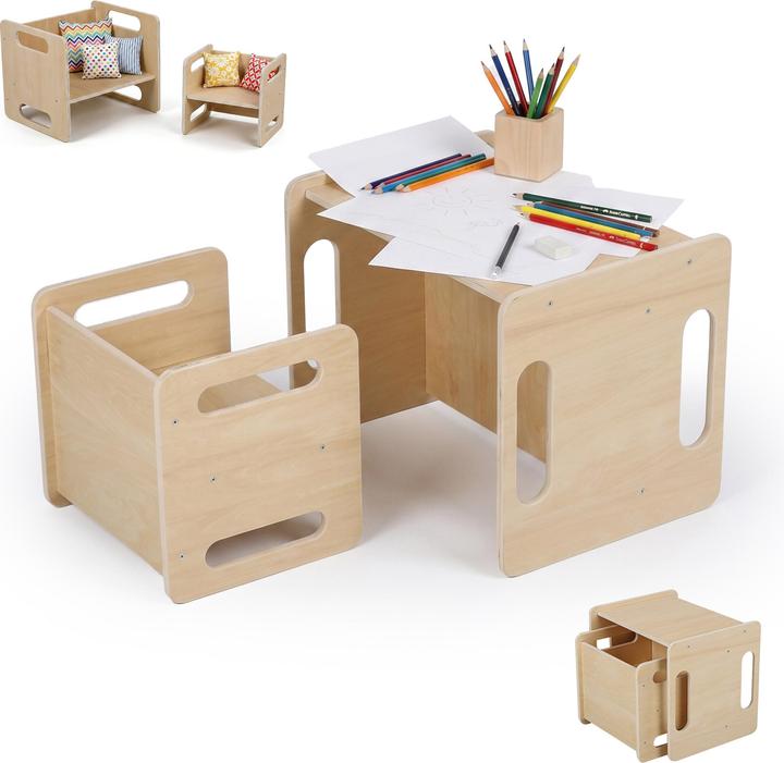 Immagine prodotto Relaxdays Tisch + Hocker (Dinette per bambini)