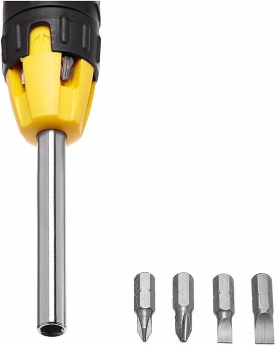 Image du produit Stanley Tournevis à cliquet à embouts multiples (Vis fendues, Torx (TX), Cruciforme PZ, Recouvrement cruciforme Phillipps (PH))