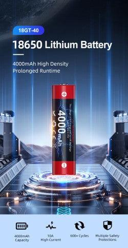 Actual product image Klarus 18650