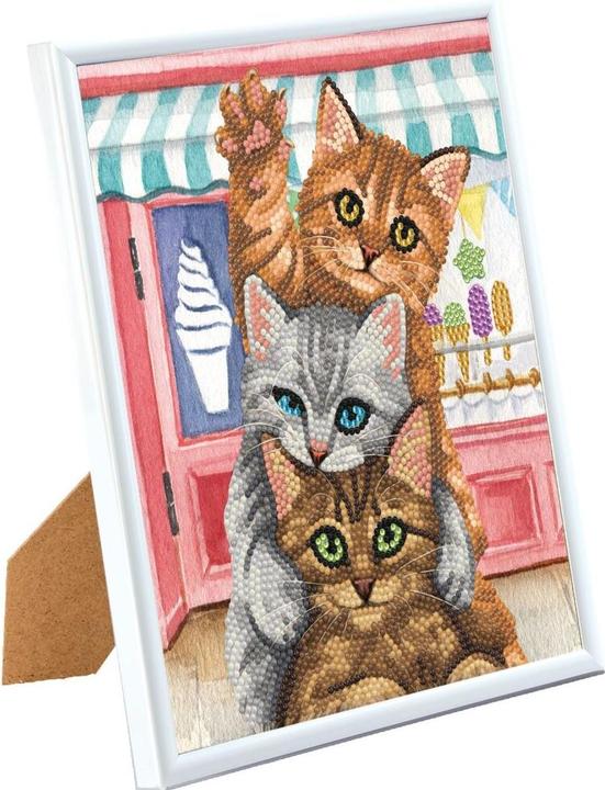 Productafbeelding Craft Buddy Knutselset Crystal Art Kitten 21 x 25 cm