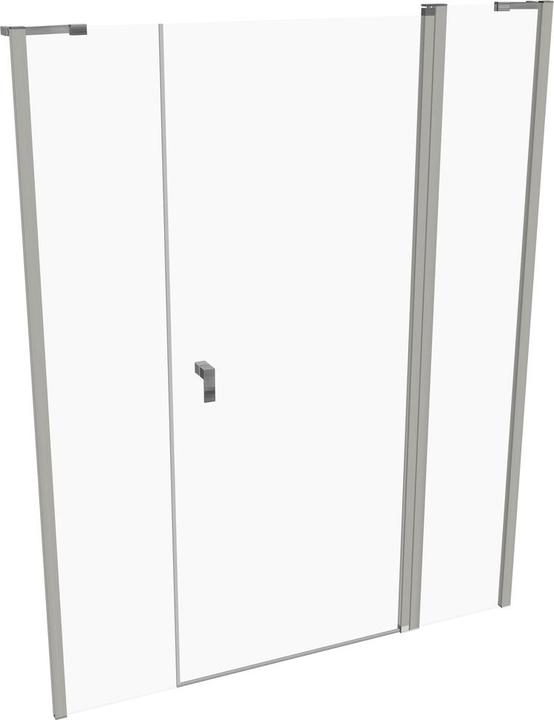 Actual product image Hüppe Design pure 4-corner swing door with fixed segment and side panel in niche, width:160cm height:200cm (211 cm, 160 cm, 200 cm)