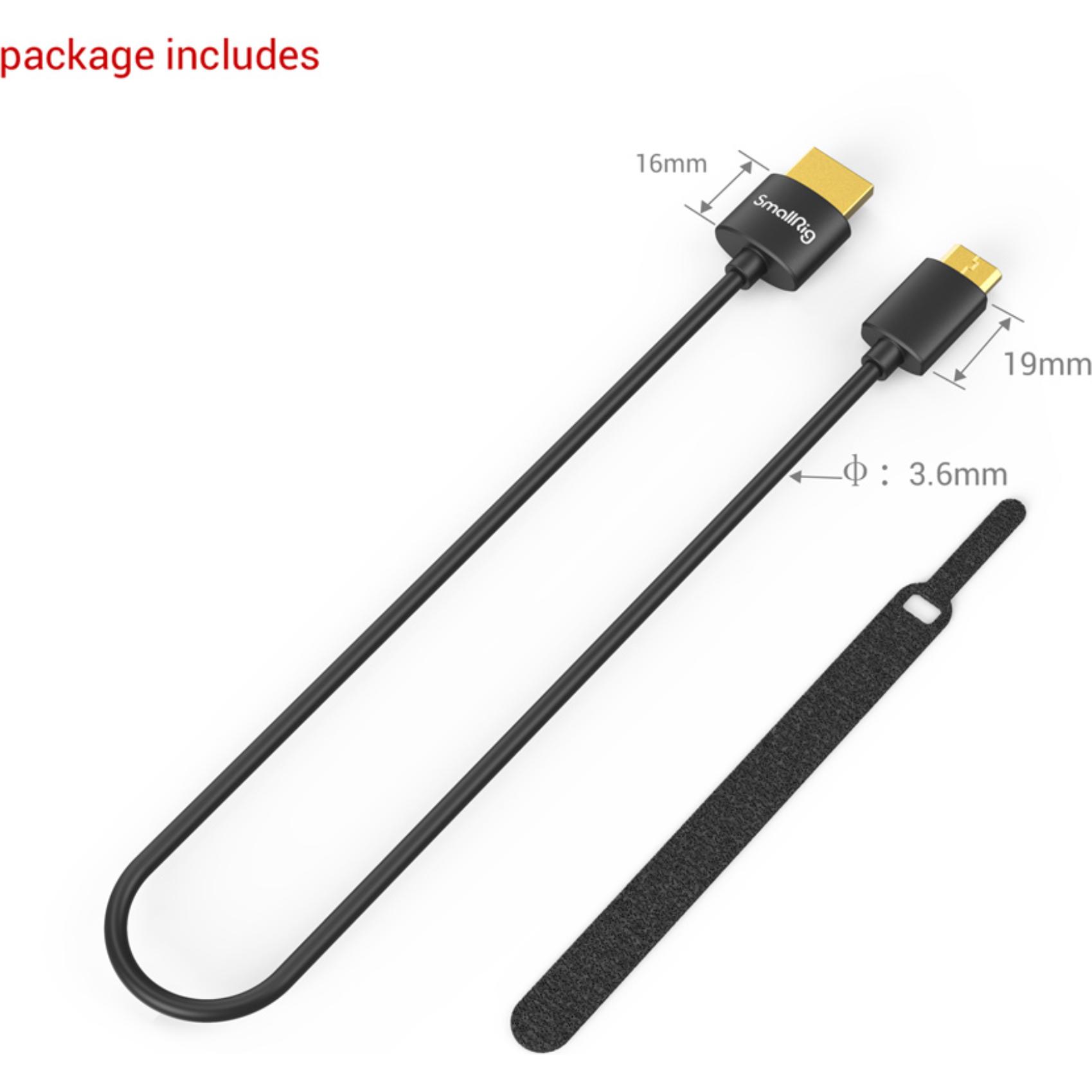 Thumbnail - SmallRig HDMI (Typ A) — mini HDMI (Typ C) (0.35 m, HDMI), Video Kabel