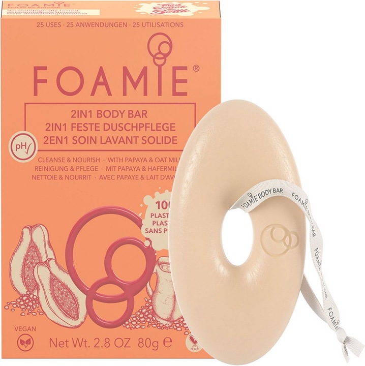 Foamie Barre pour le corps Oat Milk & Papaya