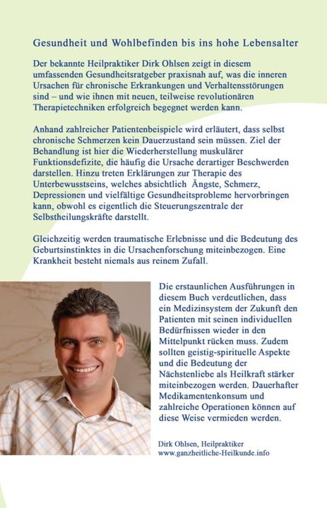 Actual product image Ohlsen:Ganzheitliche Heilkunde für Körp (German, Dirk Ohlsen, 2010)