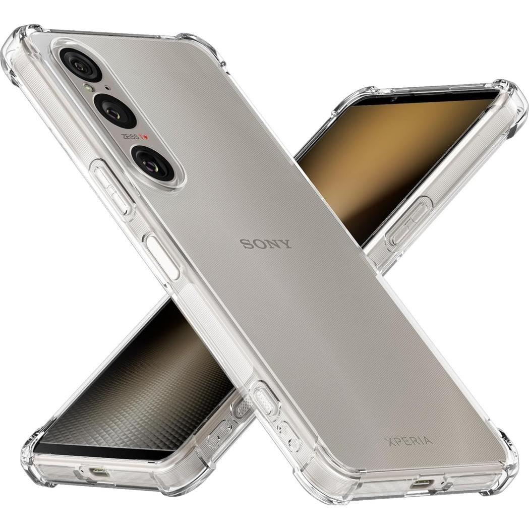 Screenguard Sony Xperia 1 VI Hülle Crystal Soft Airbag Bumper (Sony Xperia 1 VI), Smartphone Hülle, Transparent