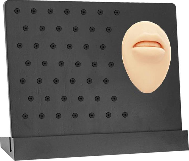 Immagine prodotto Star Piercing Display schwarz Mund hell - Labret (Silicone, Legno di suar)